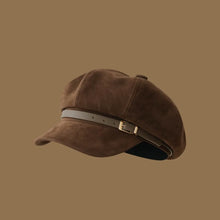 Sterling Bexley Octagonal Faux Leather Beret™  With Buckle