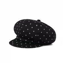 Sterling Polka Dot Jacquard™ Newsboy Cap Flipped Brim