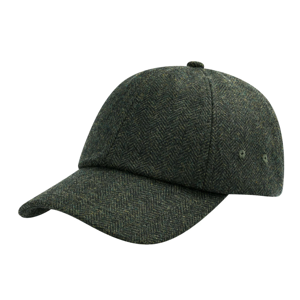 Sterling Hawthorne Wool Tweed Baseball Cap™   With Soft Crown