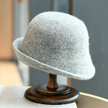 Sterling Aveline Warm Wool Bucket Hat™  With Curled Crown