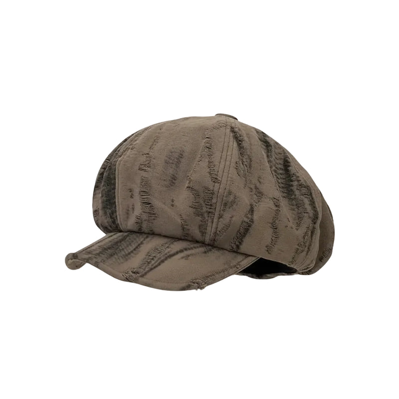 Sterling Korean Retro Newsboy Cap™ Plaid Denim Soft Octagonal Crown