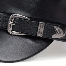 Sterling Belt Buckle Leather Hat™ Flat Top Cap Buckle Trim