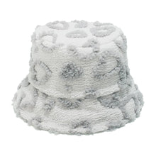 Sterling Cozette Sherpa Winter Bucket Hat with Heart Pattern™