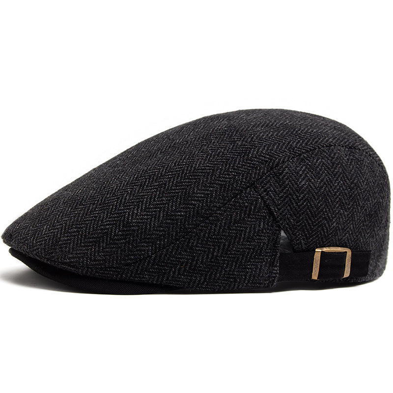 Sterling Herringbone Vintage™ Newsboy Fabric Adjustable