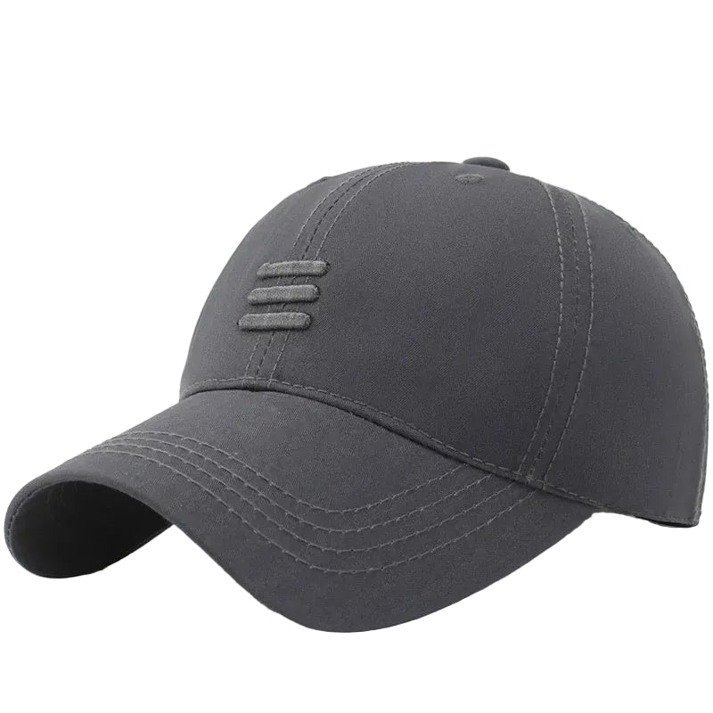 Sterling™ Cotton Baseball Cap With Three Bar Detail