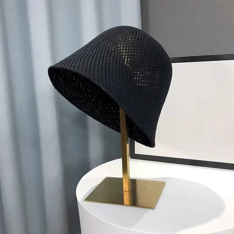 Sterling Terra Mode™ Knit Bucket Hat Hollow Cotton Soft Form