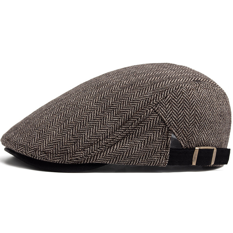 Sterling Herringbone Vintage™ Newsboy Fabric Adjustable