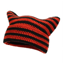 Sterling™ Cat Ear Knit Beanie with Striped Crown