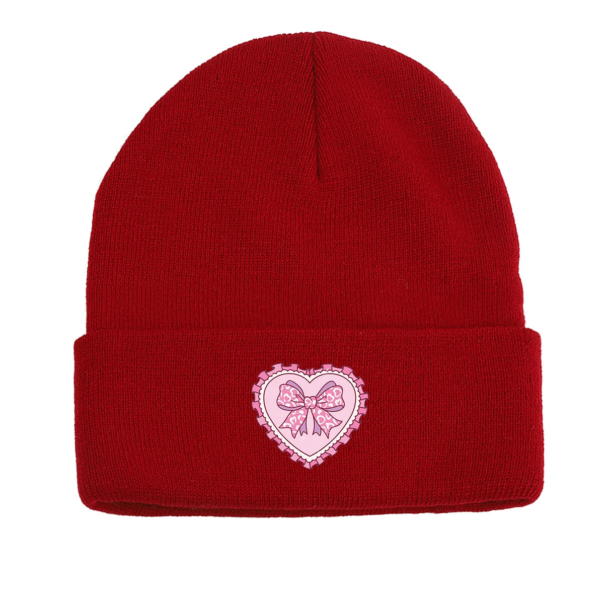Sterling™ Pink Bow Love Cuffed Beanie