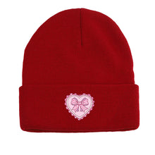 Sterling™ Pink Bow Love Cuffed Beanie