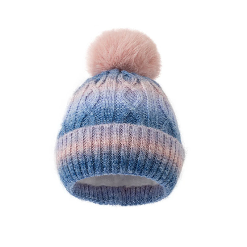Sterling Aurelia Multicolor Knit Beanie™ with Pompom