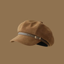 Sterling Bexley Octagonal Faux Leather Beret™  With Buckle