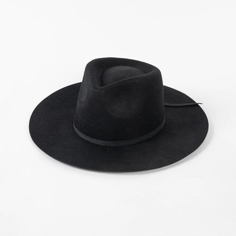 Sterling Wool Fedora Hat™ With Wide Brim And Ribbon Bow