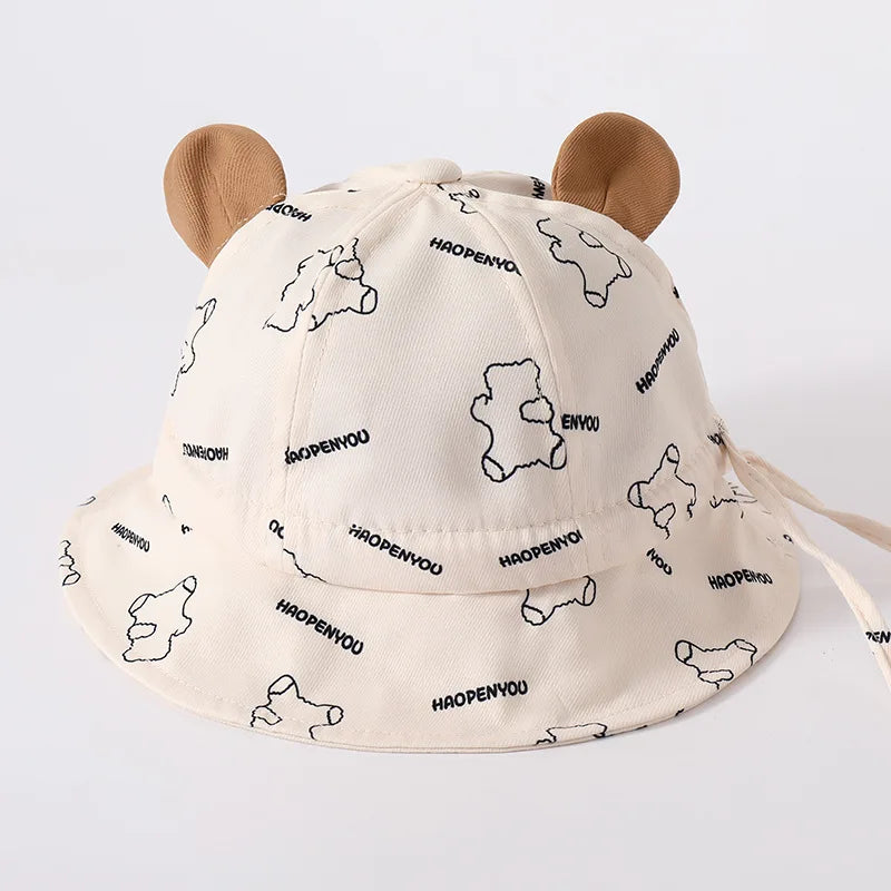 Sterling™ Cotton Toddler Bucket Hat with Bear Ears