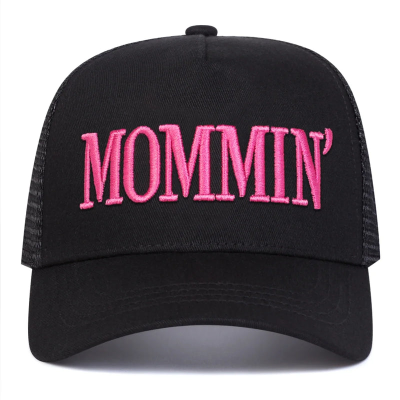 Sterling MOMMIN™ Mesh Baseball Cap Embroidered Letter Detail