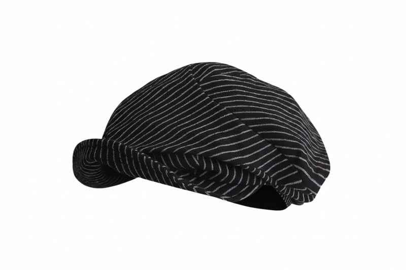 Sterling Brielle Newsboy Cap™ - Striped Cotton Linen