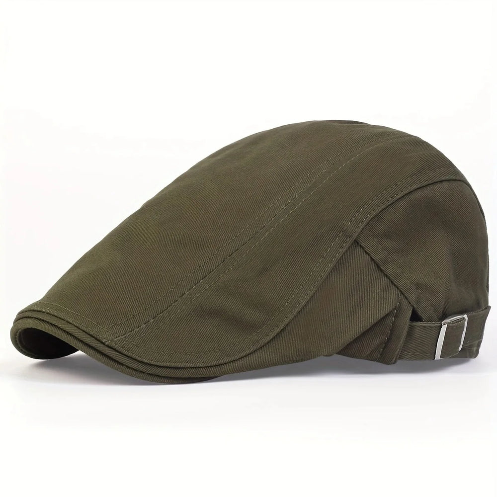 Sterling Vintage Patchwork Flat Cap™ Washed Fabric Paneled Visor
