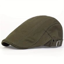 Sterling Vintage Patchwork Flat Cap™ Washed Fabric Paneled Visor