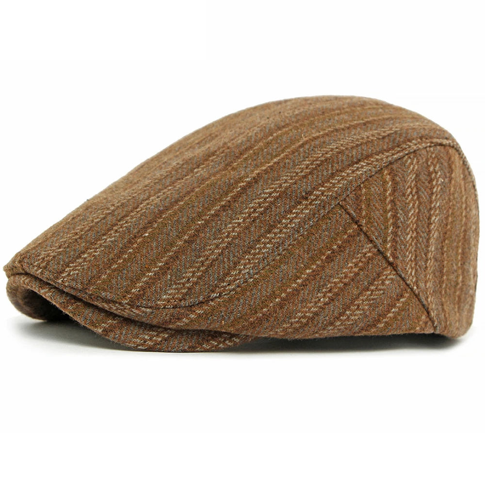 Sterling HT5040 Adjustable Wool Beret™ with Retro Stripes