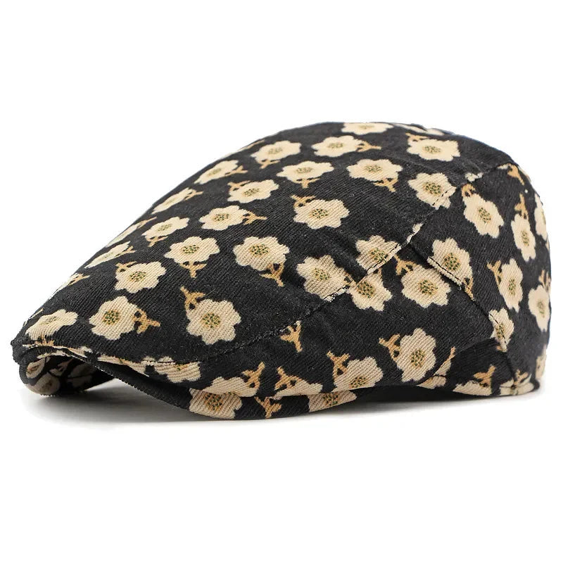 Sterling Corduroy Print Newsboy Cap™ Flat Peaked Corduroy Visor