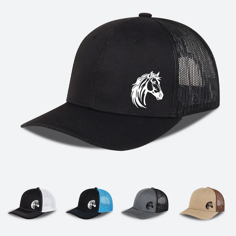 Sterling Western Horse™ Head Mesh Trucker Cap Print