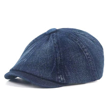 Sterling Denim Newsboy Cap Cotton Crown Adjustable Back