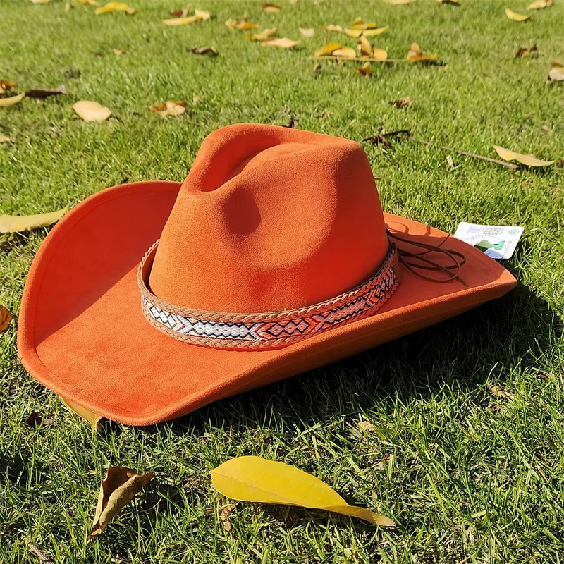 Sterling Classic Suede Western Cowboy Fedora Hat™ Pinched Crown