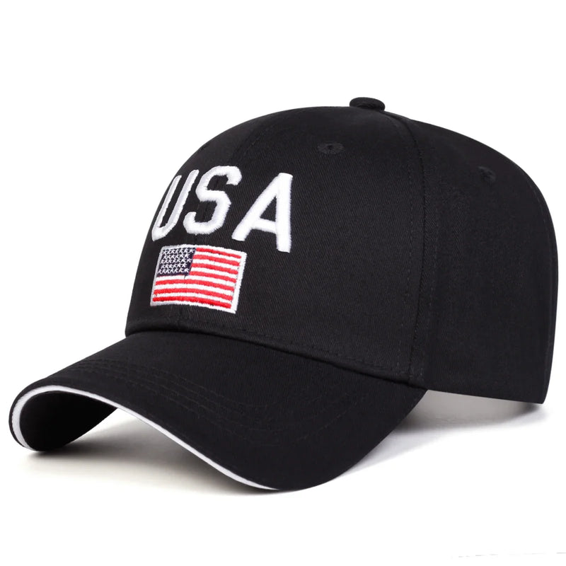 Sterling USA Letter Embroidery Baseball Cap™ Fabric Sun Visor