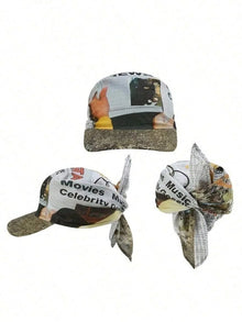 Sterling™ Y2K Streetwear Camouflage Brim Headscarf With Tie Back