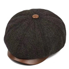 Sterling Aldren Sheepskin Newsboy Cap™  With Octagonal Crown