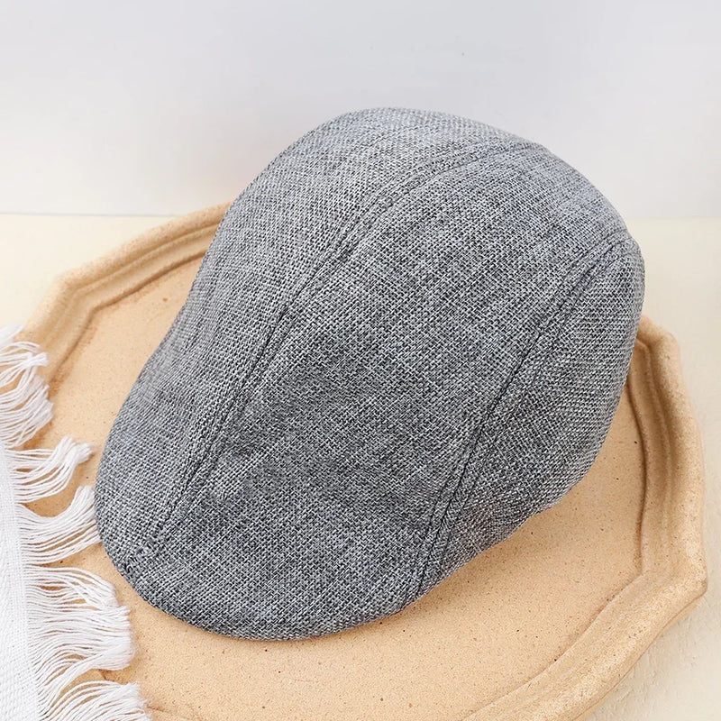 Sterling Marlowe Painter Beret Linen Blend Adjustable Solid Cap™