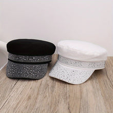 Sterling Flat Top Rhinestone Baseball Cap™ Mesh Back Arc Visor