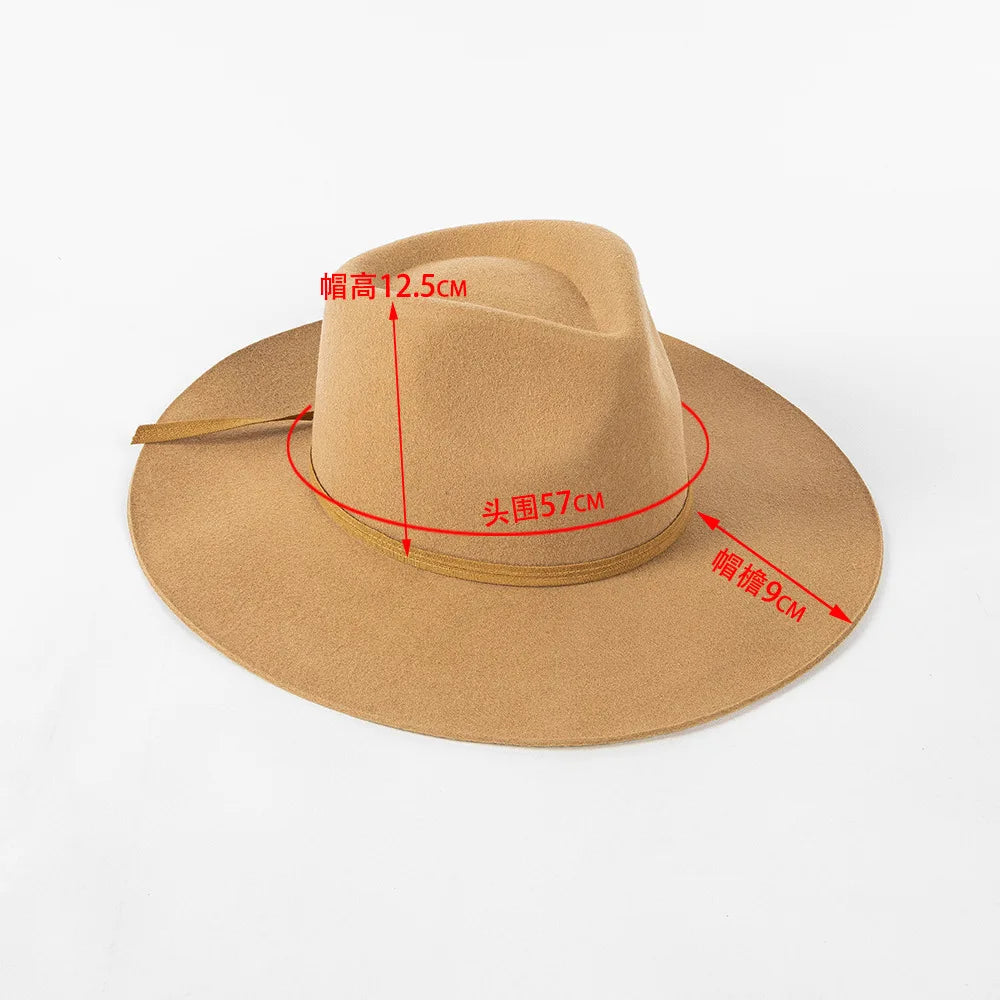 Sterling Wool Fedora Hat™ With Wide Brim And Ribbon Bow