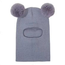 Sterling™ Double Pom Knit Balaclava Hood