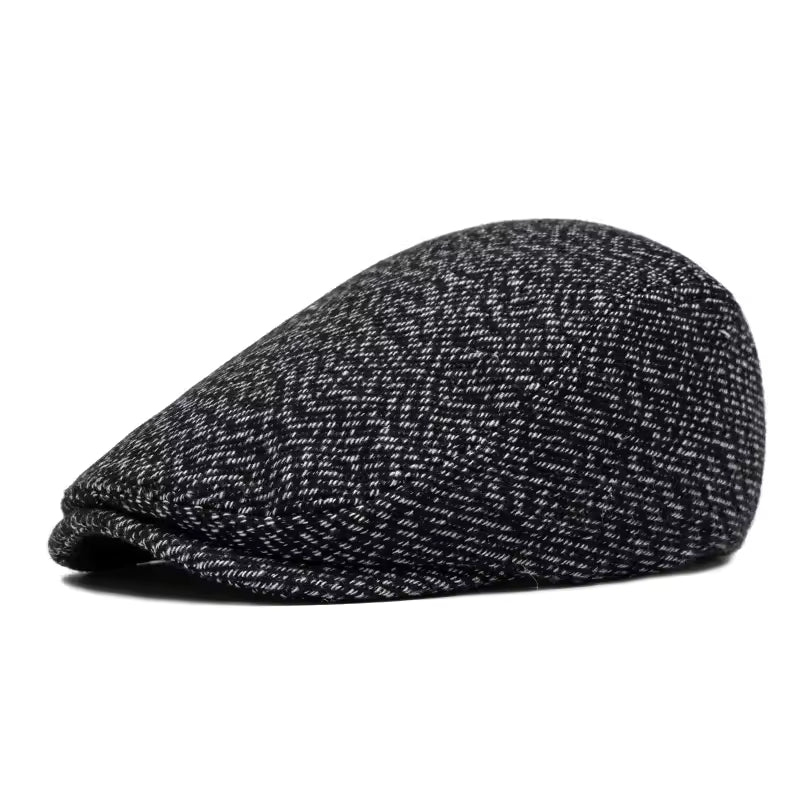 Sterling Tweed Flat Cap™ Herringbone Wool Blend Crown