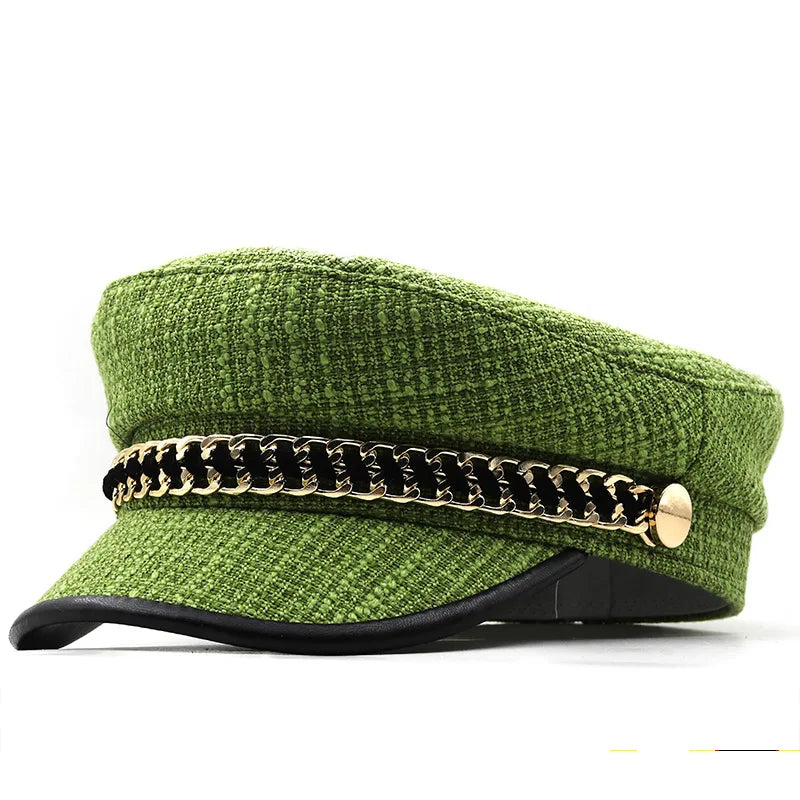 Sterling Octagonal Chain™ Duckbill Cap Flat Top Detail