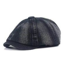 Sterling Denim Newsboy Cap Cotton Crown Adjustable Back