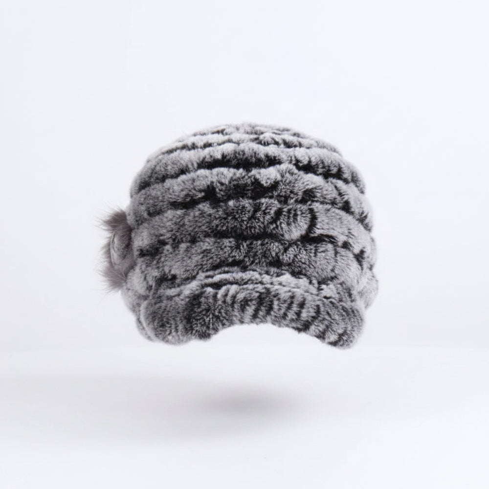 Sterling Rex Knit™ Beanie Winter Hat Rabbit Fur Soft Knitted Finish