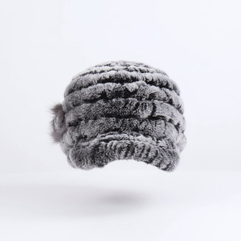 Sterling Rex Knit™ Beanie Winter Hat Rabbit Fur Soft Knitted Finish