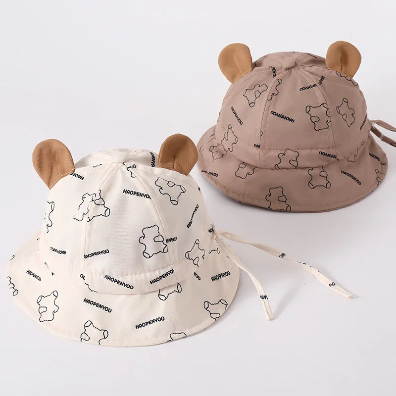 Sterling™ Cotton Toddler Bucket Hat with Bear Ears