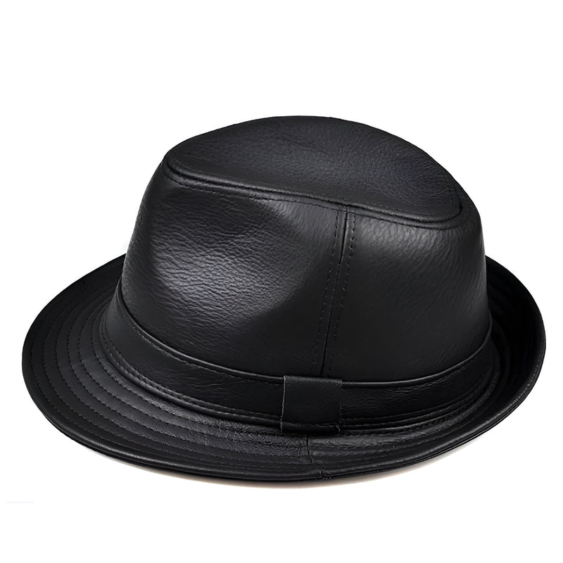 Sterling Trilby Hat™ Leather Short Brim Timeless Style