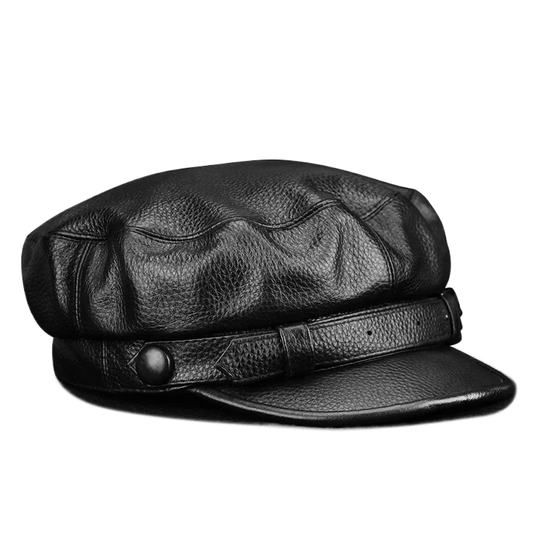 Sterling Leather Sailor Cap™ Soft Cowhide With Belted Accent