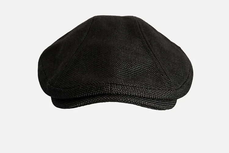Sterling Soren Newsboy Cap™ Linen Weave Forward Silhouette