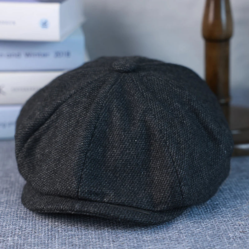 Sterling Ashbourne Newsboy Cap™ In Wool Blend With Octagonal Crown