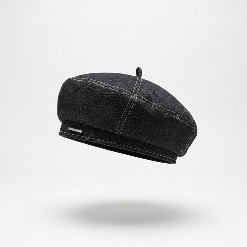 Sterling M526 Denim Look Beret with Metal Accent™