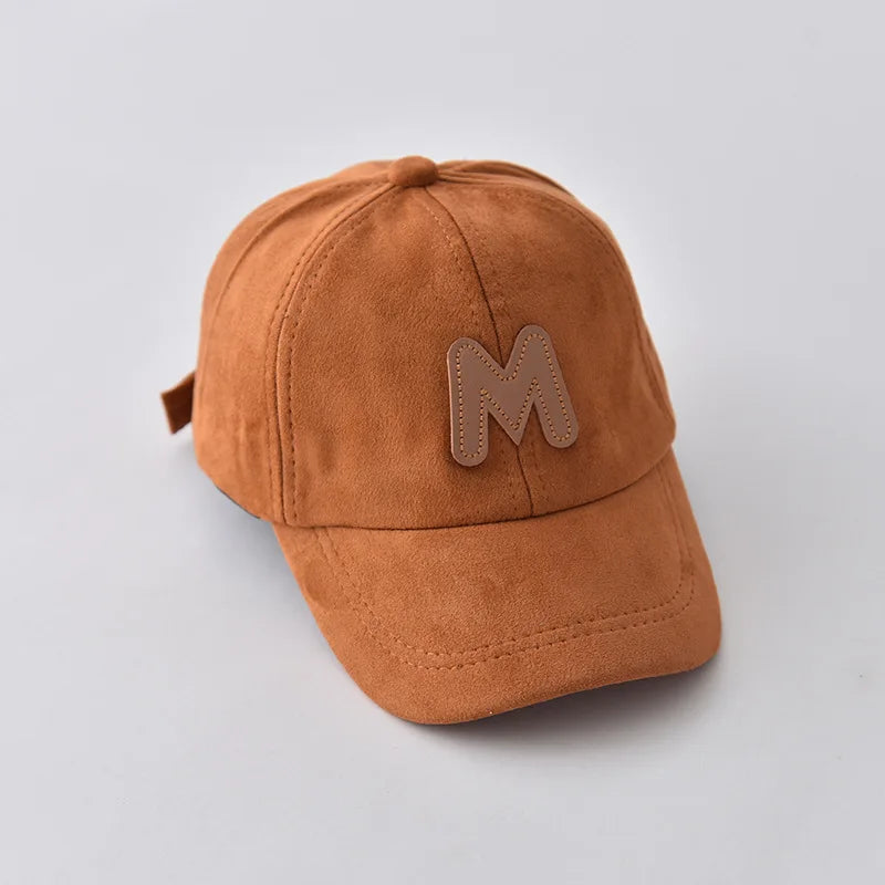 Sterling Milo Kids Suede Baseball Cap™ with Letter Detail