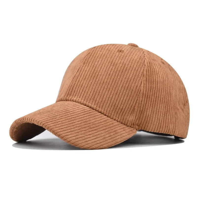 Sterling Corduroy Baseball Cap With Adjustable Buckle Closure