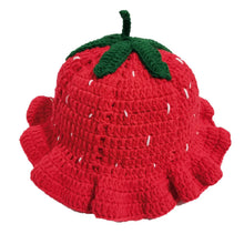 Sterling™ Crochet Knit Beanie with Floral Fruit Detail