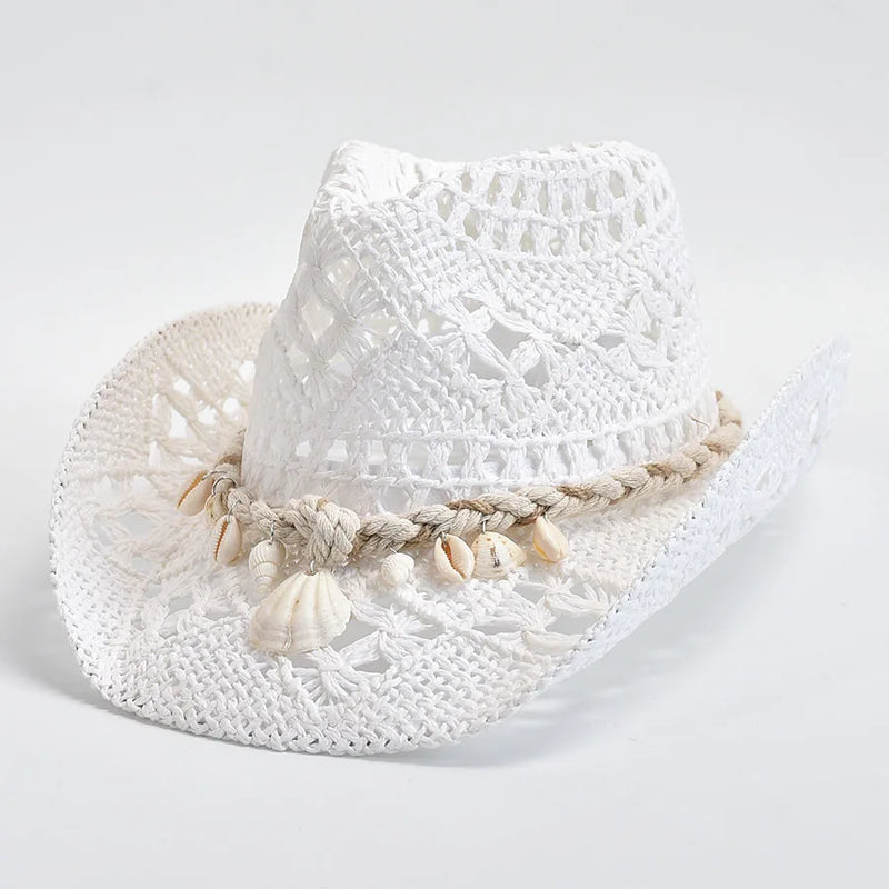 Sterling White Tide™ Cowboy Straw Hat Shell Accent