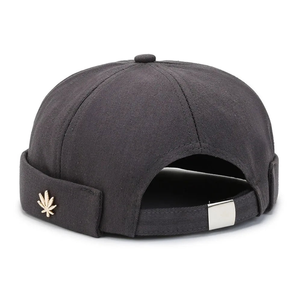 Sterling Metal Maple Leaf Curved Brim Cap™ Fabric Adjustable